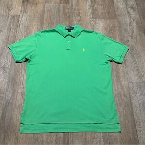 Ralph Lauren Green Polo Shirt Classic Piqué